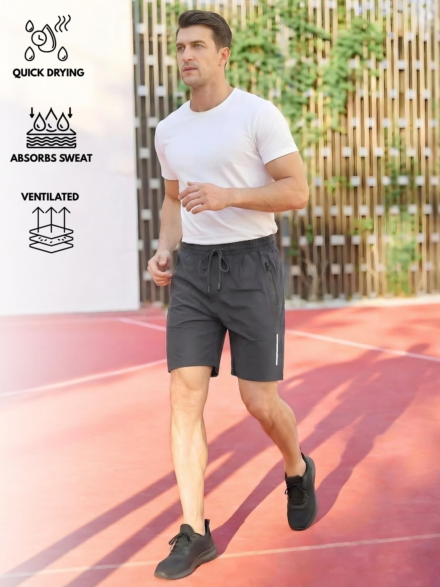 MAGIC SELECT Pantalon Corto de Chandal Hombre Deporte Bermudas Correr Shorts Deportivos