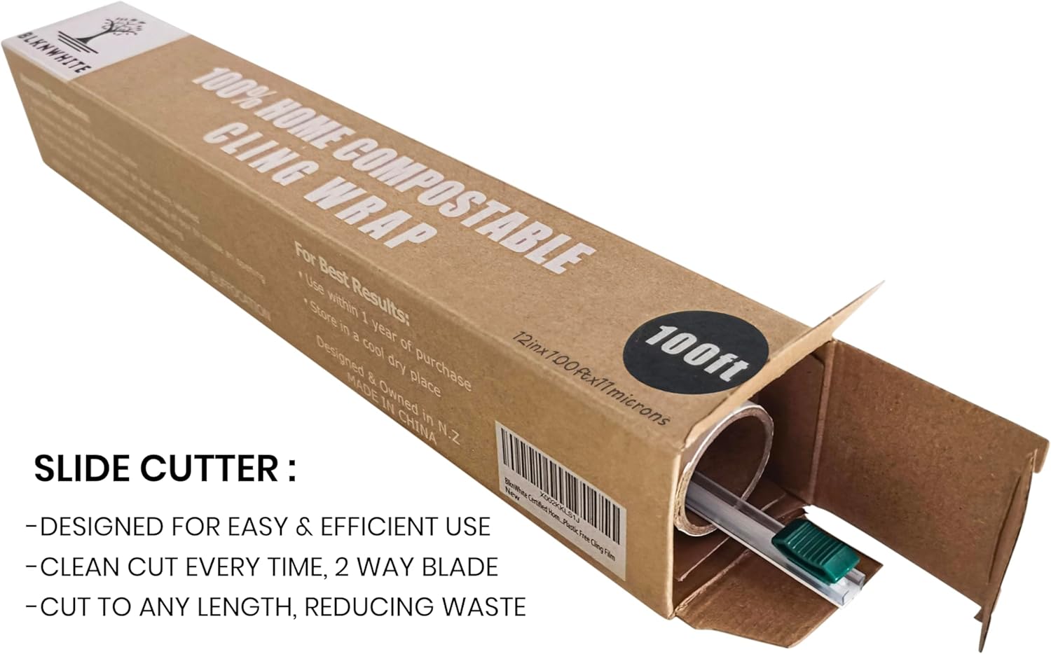 Certified postable Cling Wrap with Slide Cutter - Wide x 100