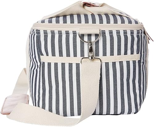 Miniatura 3 de Business & Pleasure Co. Bolsa térmica prémium  Bolsa de almuerzo vintage de 14 litros para días de playa y pícnics  Forro aislado a prueba de fugas