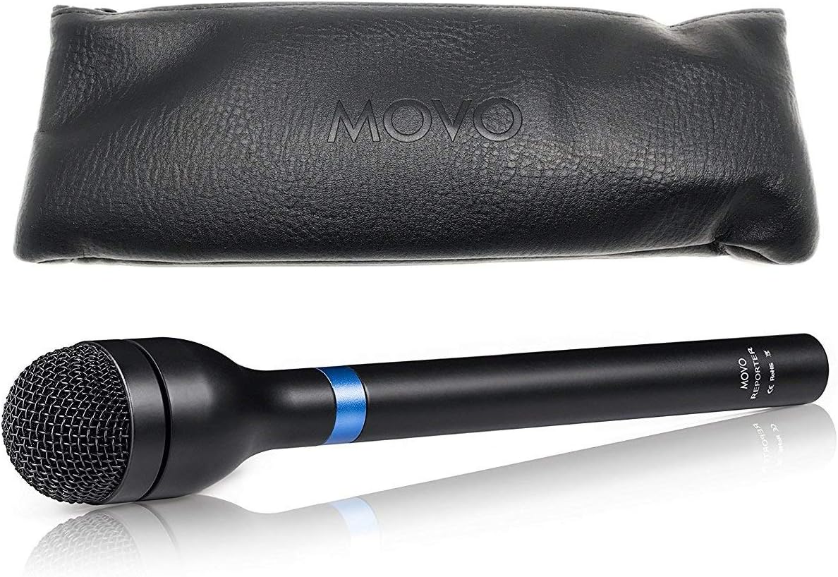 MovoHM-M2 Dynamic Omnidirectional Handheld XLR Reporter/Interview/Presentation Microphone
