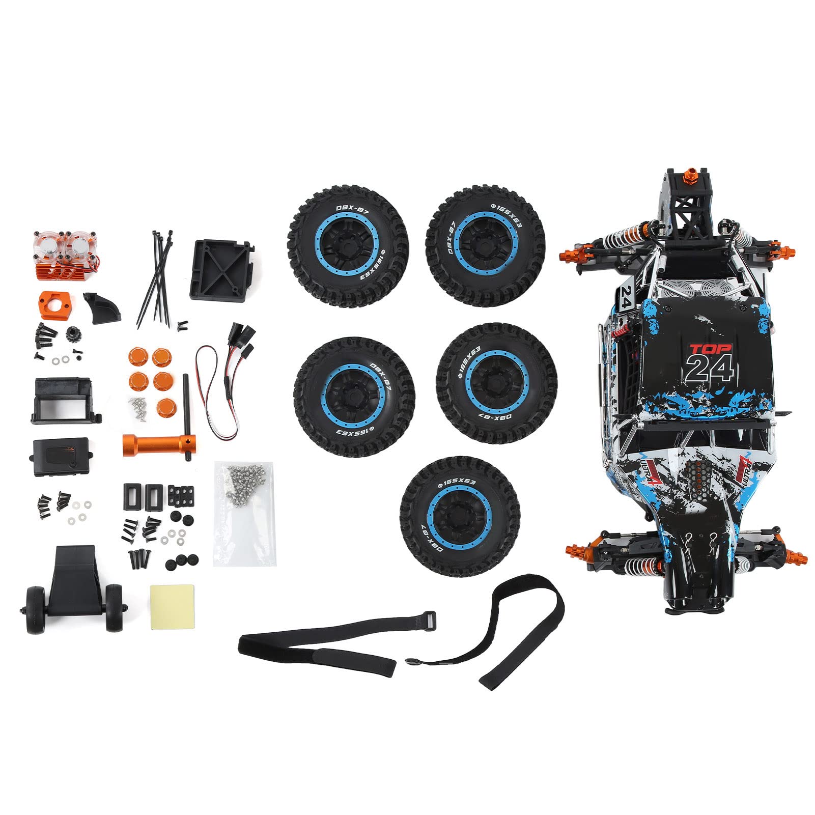 Symulacja Mavaol RC Elektryczny samochód terenowy 4WD Mocna przyczepność Skala 1/7 Szybki model ciężarówki terenowej