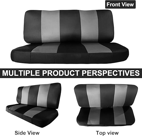 Miniatura 6 de Fundas de asiento de banco de ajuste personalizado para Ford F100 F150 F250 Series 1969-1996 de tela de malla de aire, tamaño completo, protector de