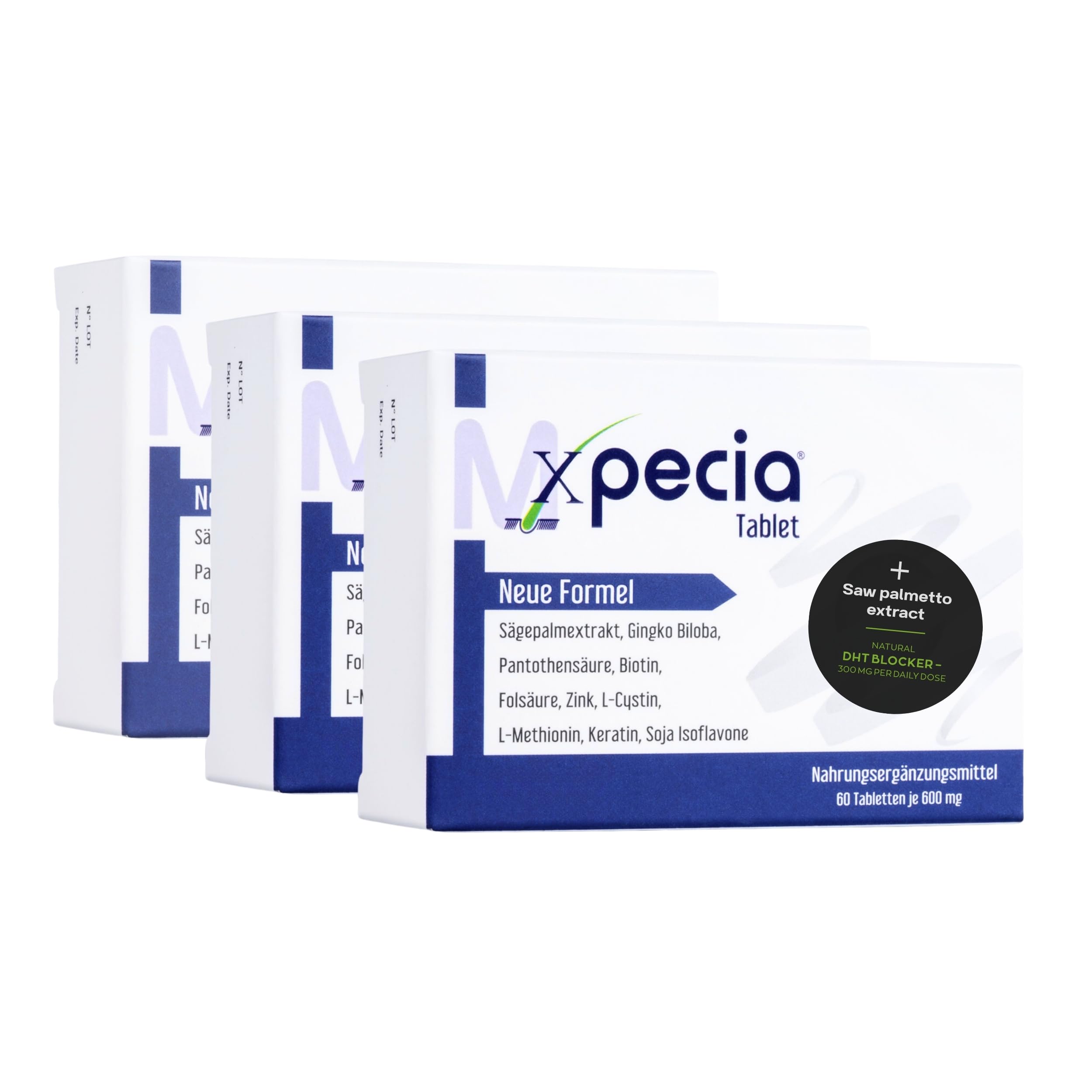XPECIA FOR MEN ANTI HAIR LOSS DHT BLOCKER NEW HAIR GROWTH FORMULA (180 Tablets)