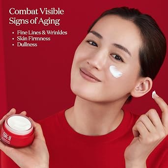 SK-II SKINPOWER Airy Face Cream - Anti Aging Wrinkle Cream for Oily & Dry Skin - Antioxidant-Rich Formula to Help Protect Skin While Improving Firmness & Elasticity