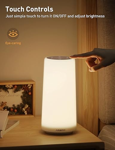 Miniatura 3 de Arspic White Noise Machine, 24 Soothing Sound Machine with Night Light, Touch Control, Timer, Noise Machine for Sleeping Baby Adults Kids