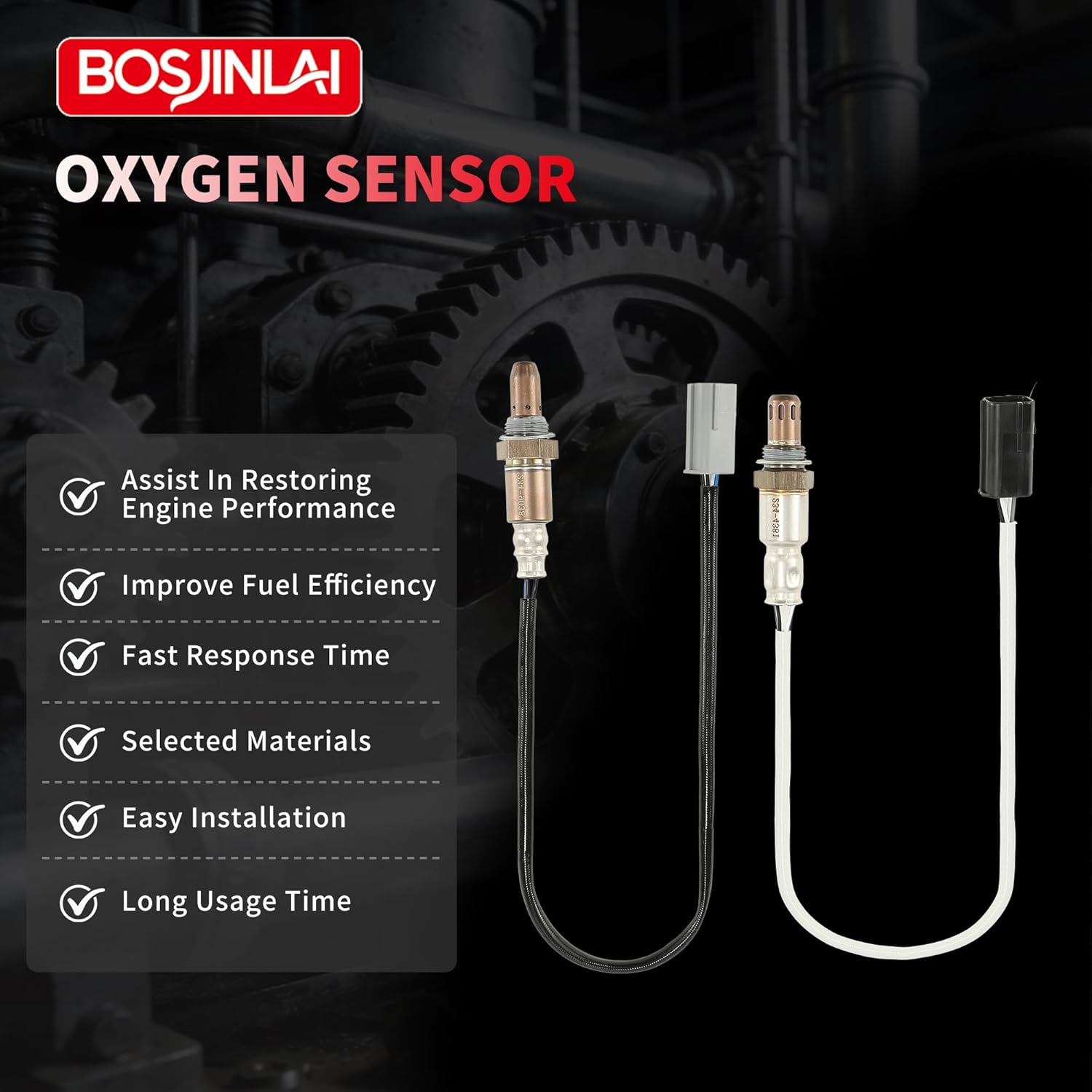 O2 Oxygen Sensor Upstream Downstream for Nissan Maxima 3.5L V6 2009, for Nissan Altima 2.5L L4 2008-2010 3.5L V6 2008-2009 2Pcs