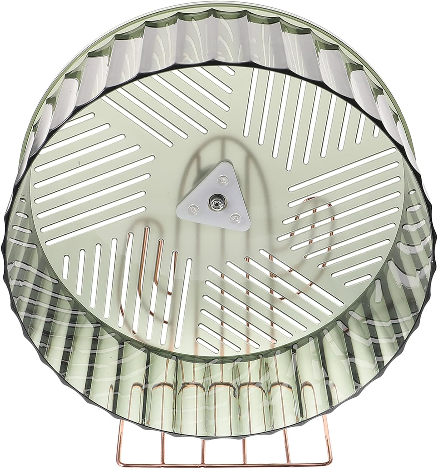 Angoily Silent Large Hamster Wheel with Gold Bracket for Small Pets Stable Exercise for Chinchillas Mice Gerbils and Hedgehogs Home and Pet Shop Decor