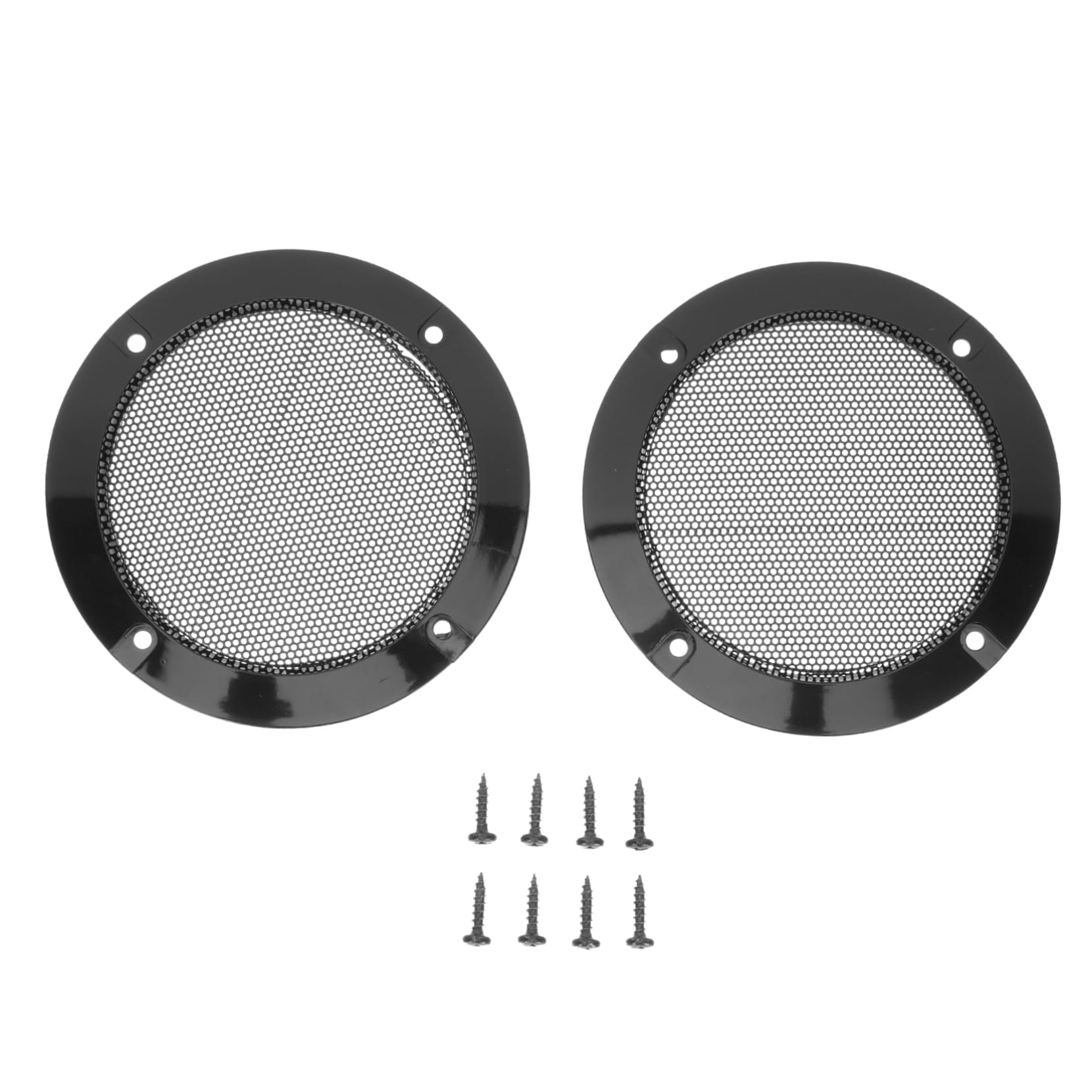 Uonlytech 1set Car Speaker Grill Cover Speaker Mesh Protector for Woofer Horn Guards for Audio Modification and