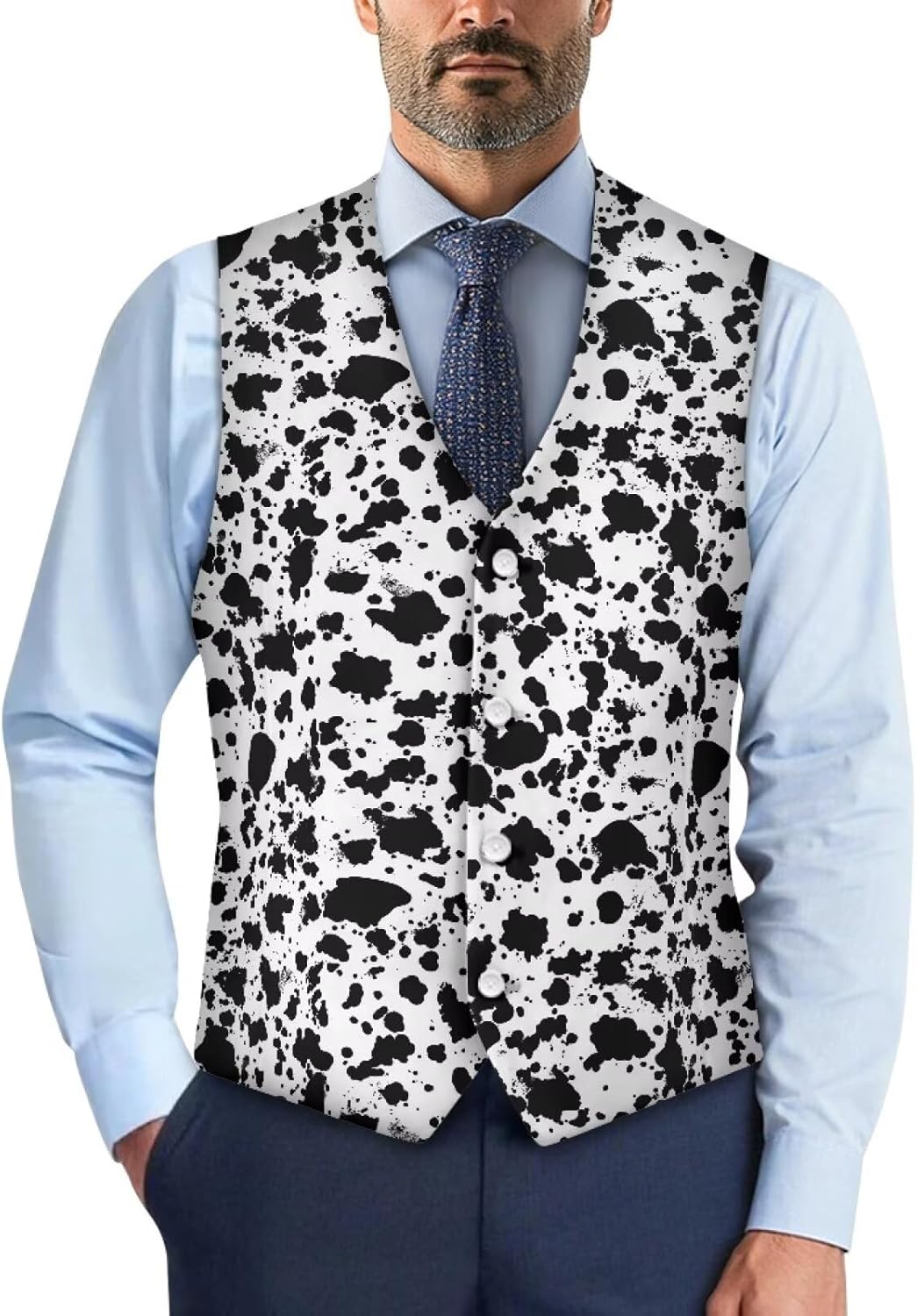 HUGS IDEA Suit Vests for Men Lightweight Waistcoat Vest Back Adjustable Slim Fit Tuxedo Waistcoats