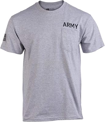 Army Pocket Tee, Sleeve Flag 