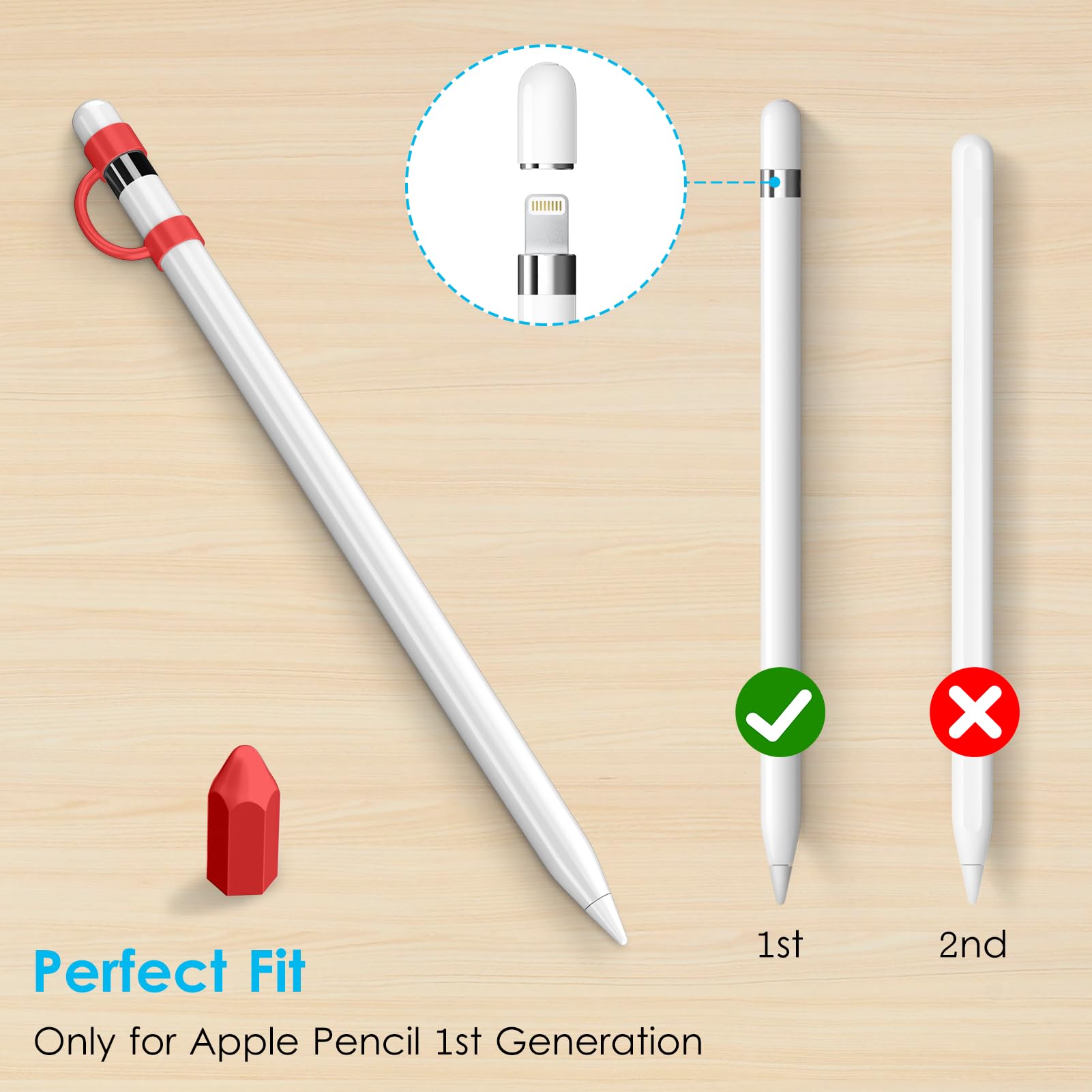 Amazon.com: DTTO 4 Pack Silicone Pencil Accessories for Apple