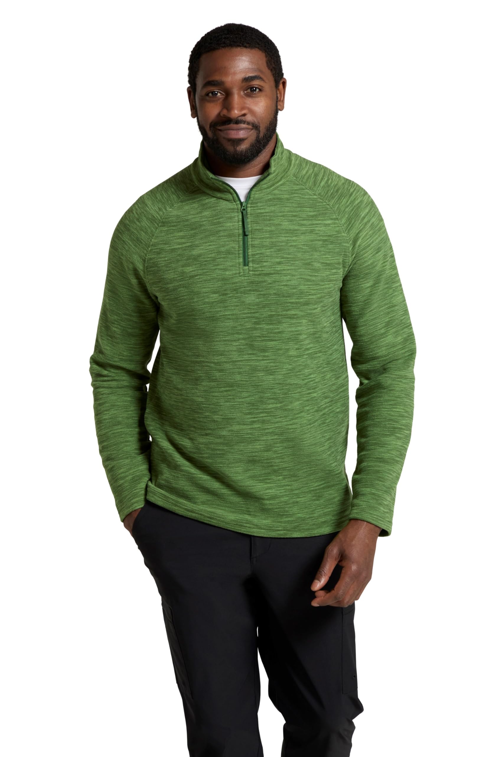 Mountain Warehouse Herren-Fleecejacke Snowdon – warme, leichte Fleecejacke mit Reißverschluss