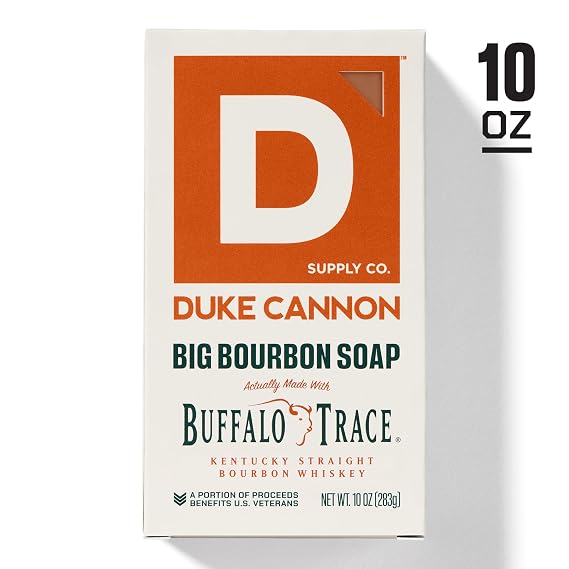 Duke Cannon Big American Bourbon Soap for Men, 10 oz 6-Pack