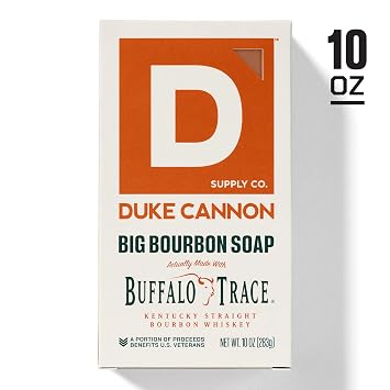 Duke Cannon Big American Bourbon Soap for Men, 10 oz 6-Pack
