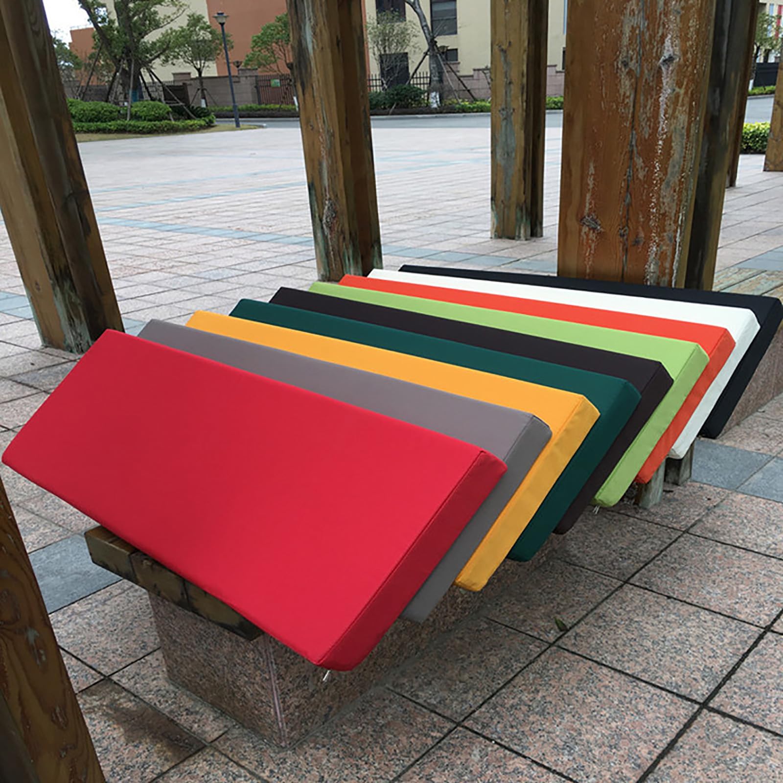 Cojín De Banco De Jardín Tuquesa 120 X 50 X 4 Cm Tela Oxford VidaXL