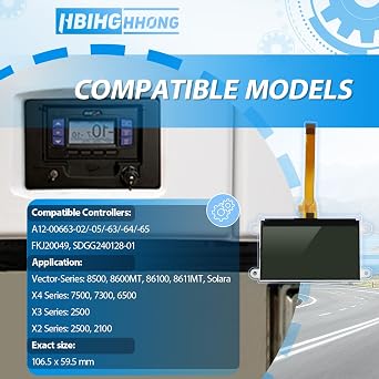 Screen Replacement for Carrier Transicold X4 7500 7300 X3 2500 Vector 8500 8600MT APX Display Microprocessor Module Car Screen Replacement with Repair Tools