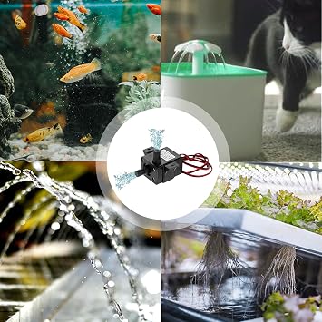 2pcs DC 12V 4.8W Mini Brushless Water Pump