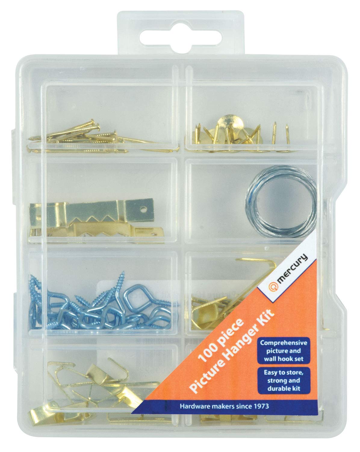Mercury Clear | Picture Hanging Kit | 100Pcs