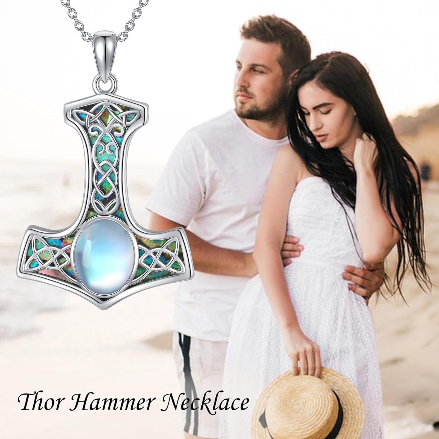 ONEFINITY Viking Jewelry Sterling Silver Mjolnir/Valknut/Raven Necklace Norse Mythology Amulet Pendant Celtic Pagan Jewelry of Talisman for Women Men