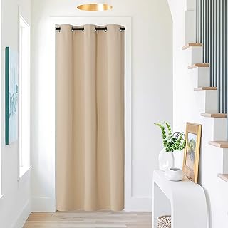NICETOWN Door Window Curtain for Doorways, Privacy Door Curtain for Room Divide Grommet Portable Closet Thermal Insulated ...