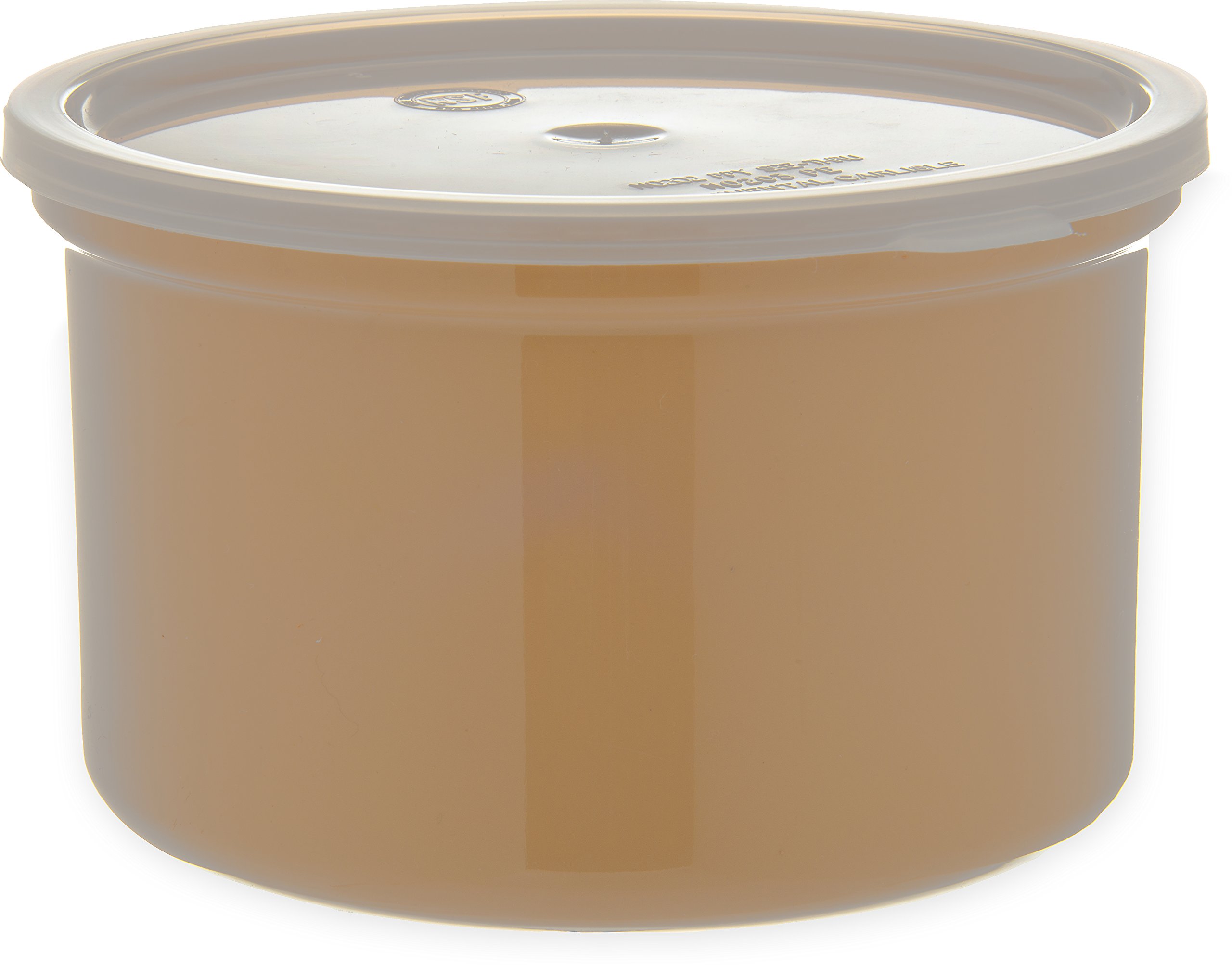 CFS 034306 Poly Tuf Polypropylene Crock with Lid, 1.5 qt Capacity, 4