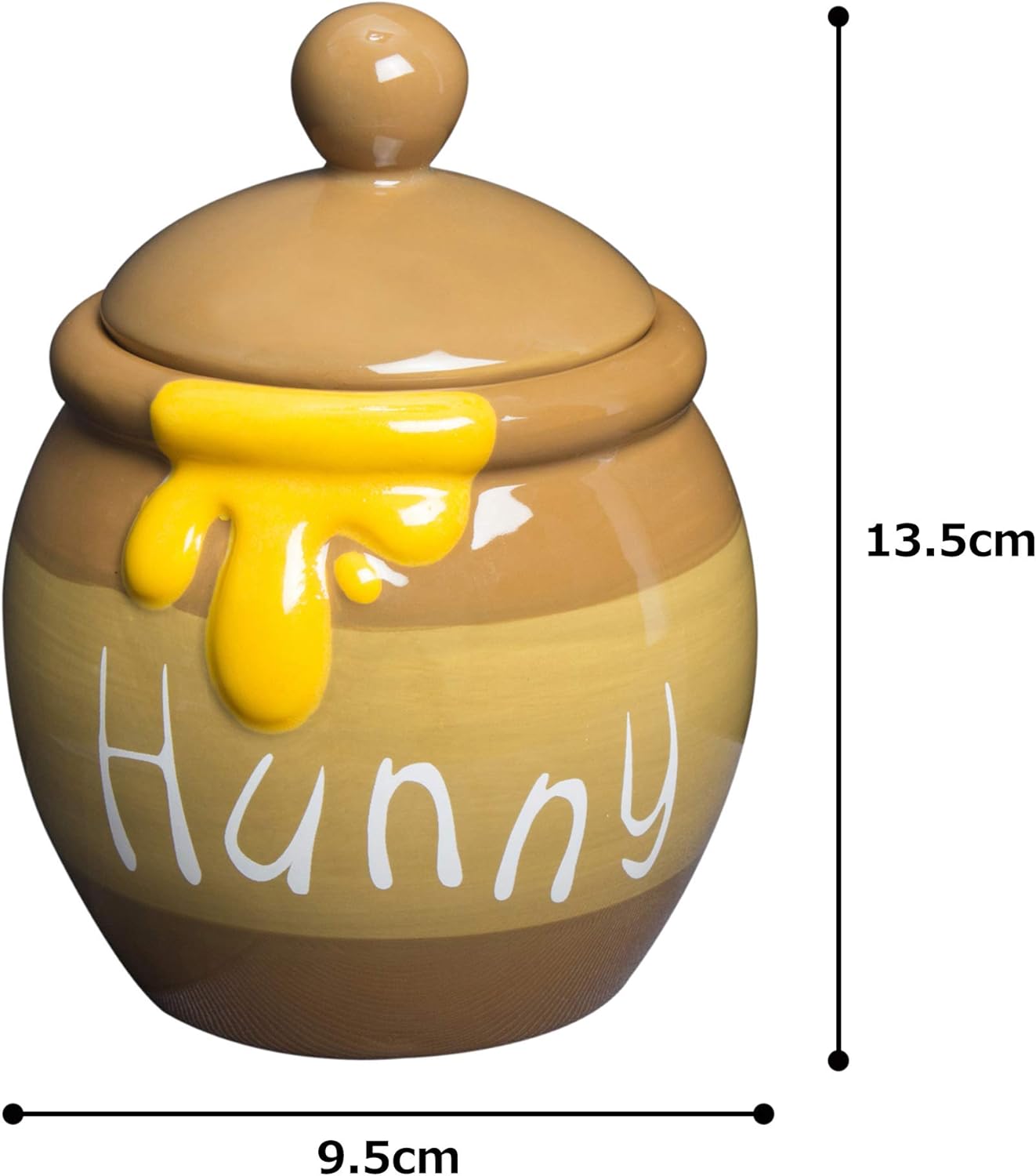 Disney SAN2883 Winnie the Pooh Honey Pot Canister Storage Container, Candy Container, Height 5.3 inches (13.5 cm), Winnie the Pooh Goods, Miscellaneous Goods, Interior, Tableware - Image 8