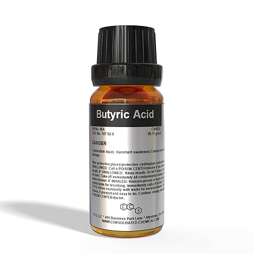 Ácido butírico Fragancia/Aroma Compuesto de Alta Pureza 1.0 fl oz (1 Fl Oz)