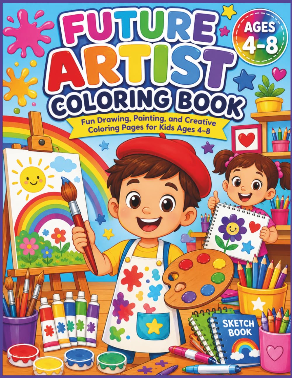 Future Artist Coloring Book: Fun Drawing, Painting, and Creative Coloring Pages for Kids Ages 4–8 (Future Careers Coloring Book Series)