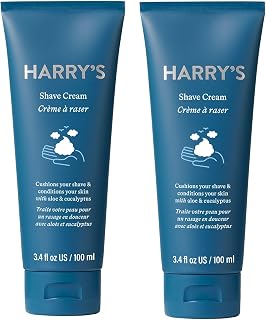 Shaving Cream - Shaving Cream for Men with Eucalyptus - 2 pack (3.4 oz)