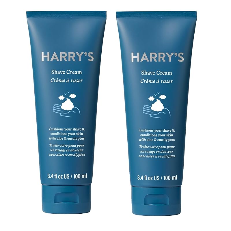 Creme de barbear Harry's com eucalipto, 2 tubos de 100 mL