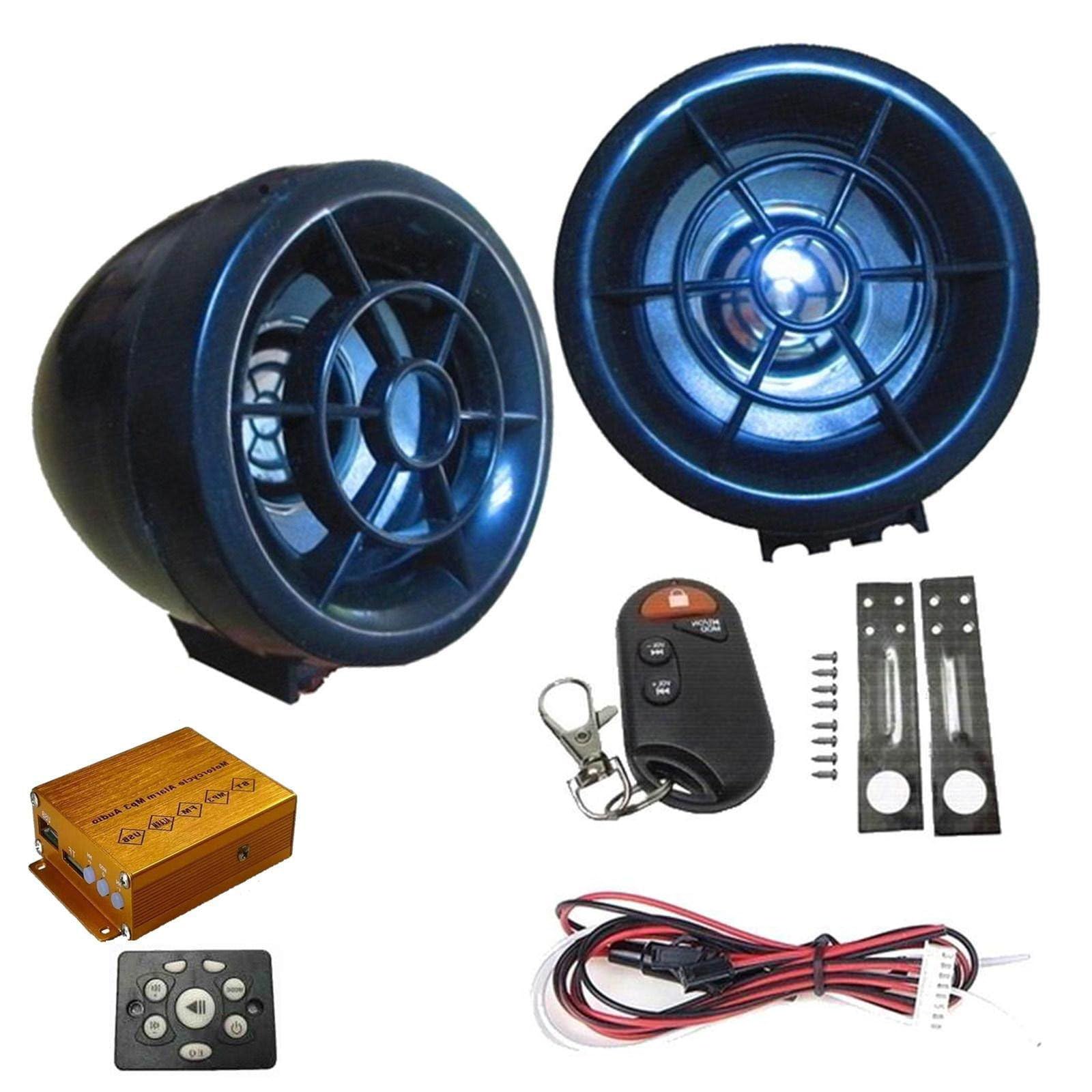 2,5-calowe wodoodporne głośniki stereo Bluetooth do motocykli, radio FM, głośniki stereo Bluetooth, głośniki stereo Bluetooth do skuterów, systemy audio