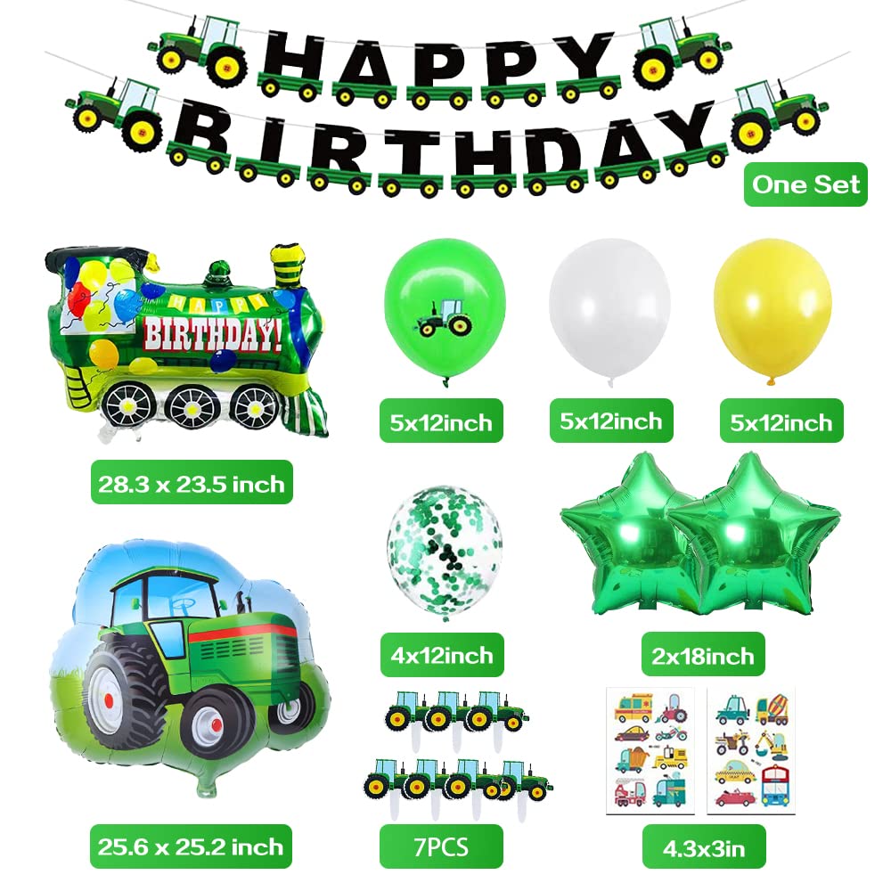 Tractor Balloon Party Birthday Decorations Boys,Farm Tractor Theme