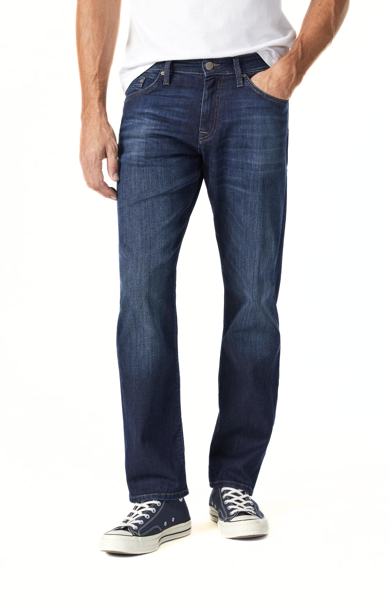 Men’s Myles Mid-Rise Straight Leg Jeans – Relaxed Fit Cotton Work Jeans for Men, Comfortable Mens Pants