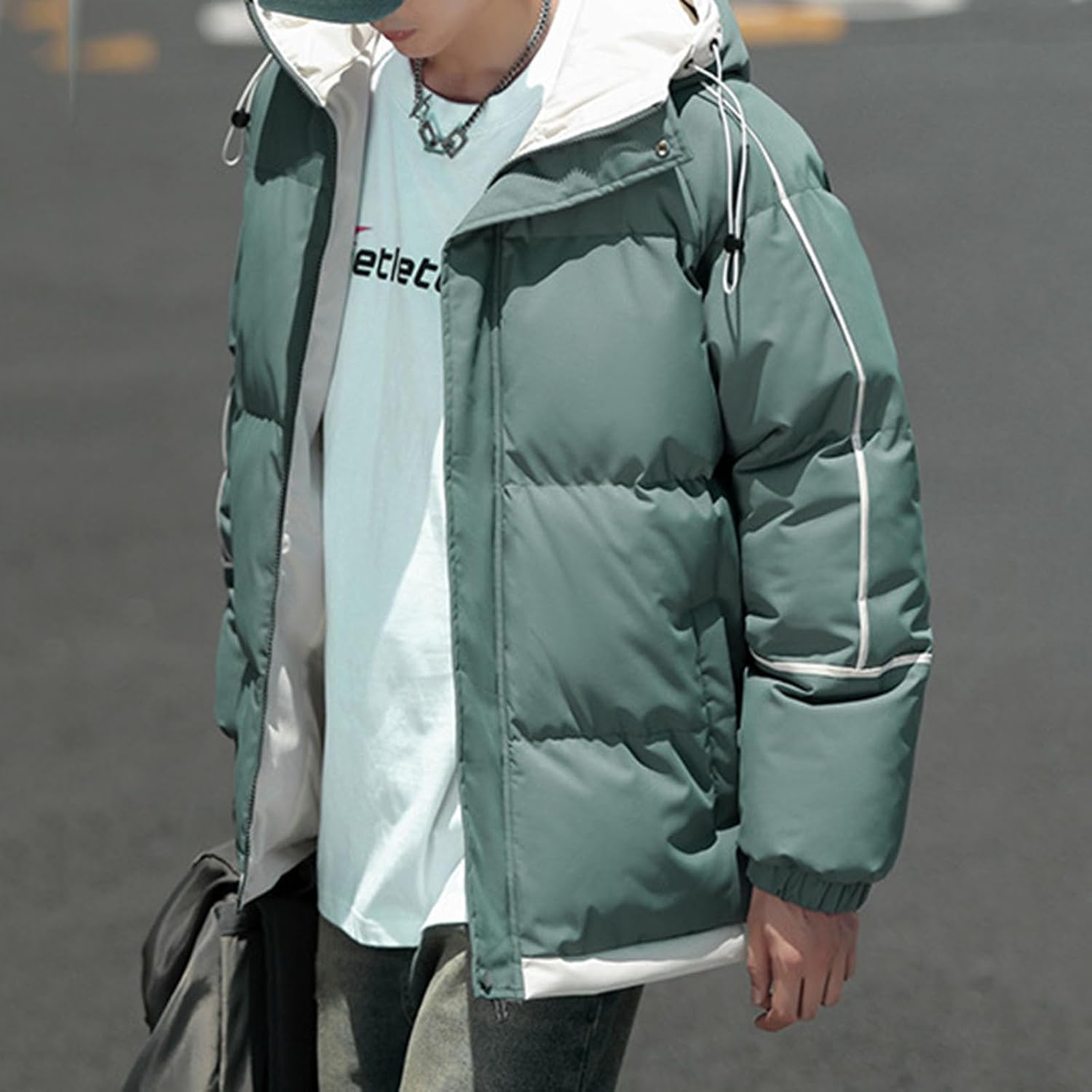 [Avarrerog] ダウンジャケット メンズ 軽量 ウルトラライト ジャケット 冬 防寒 防風 ゆったり 大きいサイズ タートル