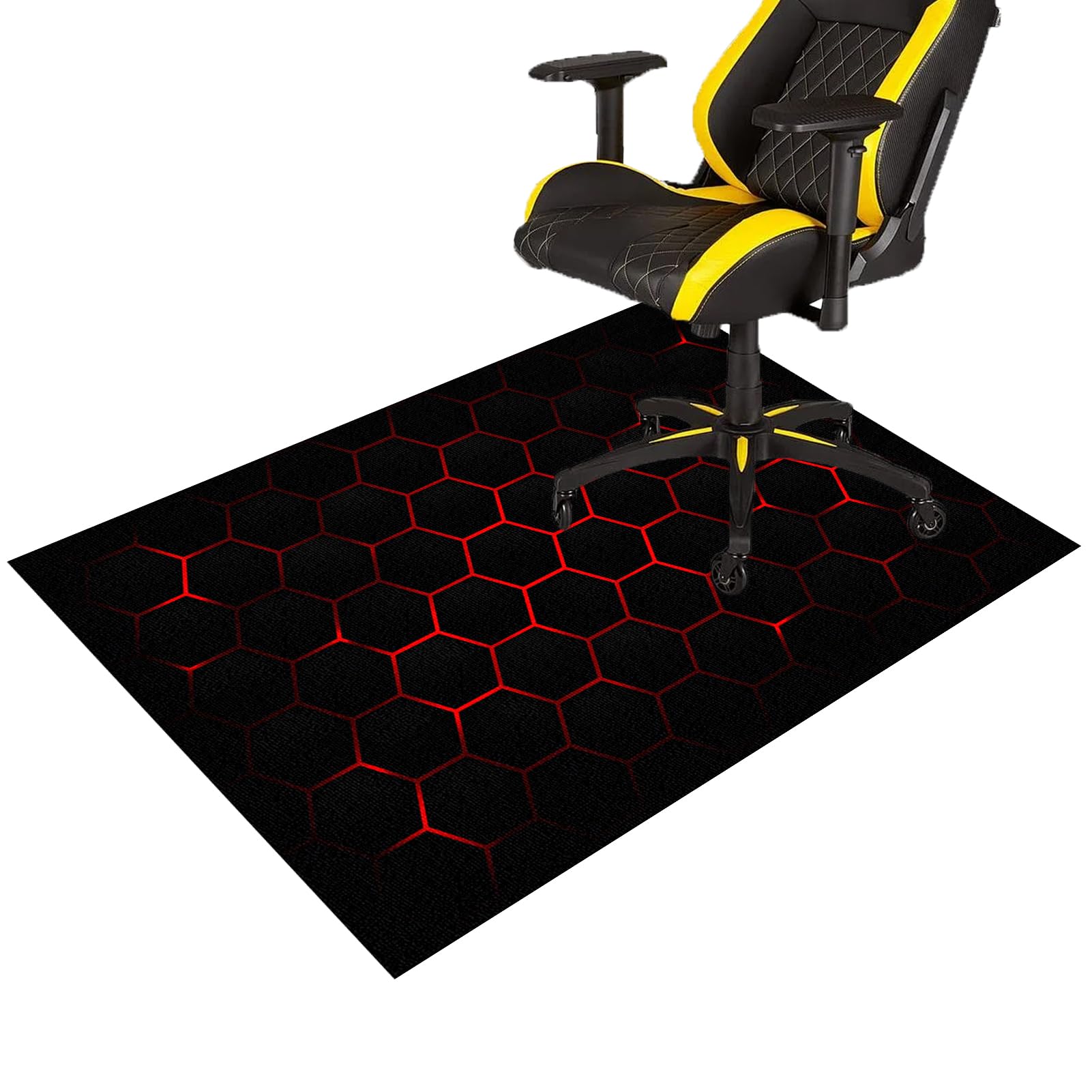 Gaming Chair Mat for Hardwood Floors Non-slip Computer Chair Mat Office Chair Mats for Carpeted Floor Low Pile Desk Chair Mat Gaming Rolling Chair Mat for Carpet Hard Floor Protector Mat 180 x 200 cm