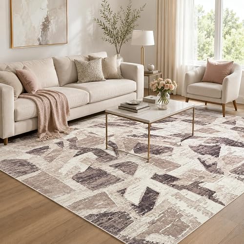 IGEMAEVE Modern Abstract 5x7 Washable Rug