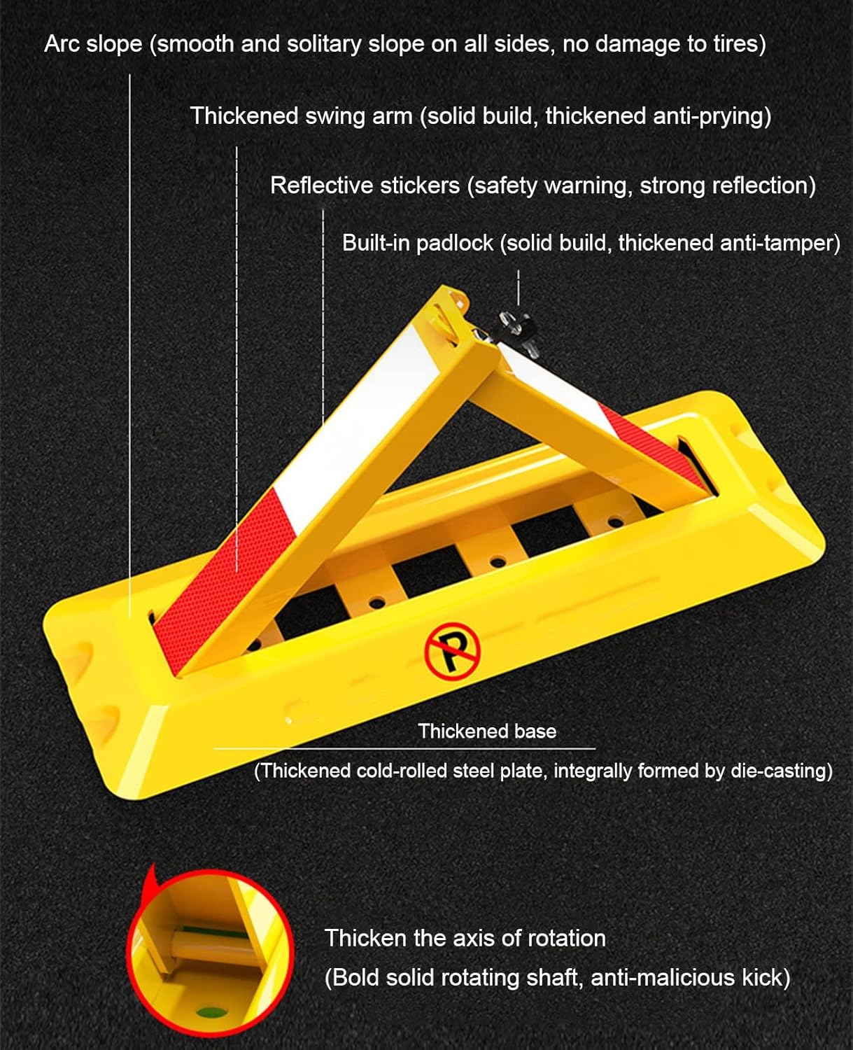 コインパーキングのロック板について ペーパードライバー講習車庫入れ編 | 出張ペーパードライバー教習【公式】(東京・埼玉・千葉・茨城) パーキングロック 、駐車スペースロック、セキュリティドライブウェイパーキンググラウンドロック用の折りたたみ式パーキングバリア(B)