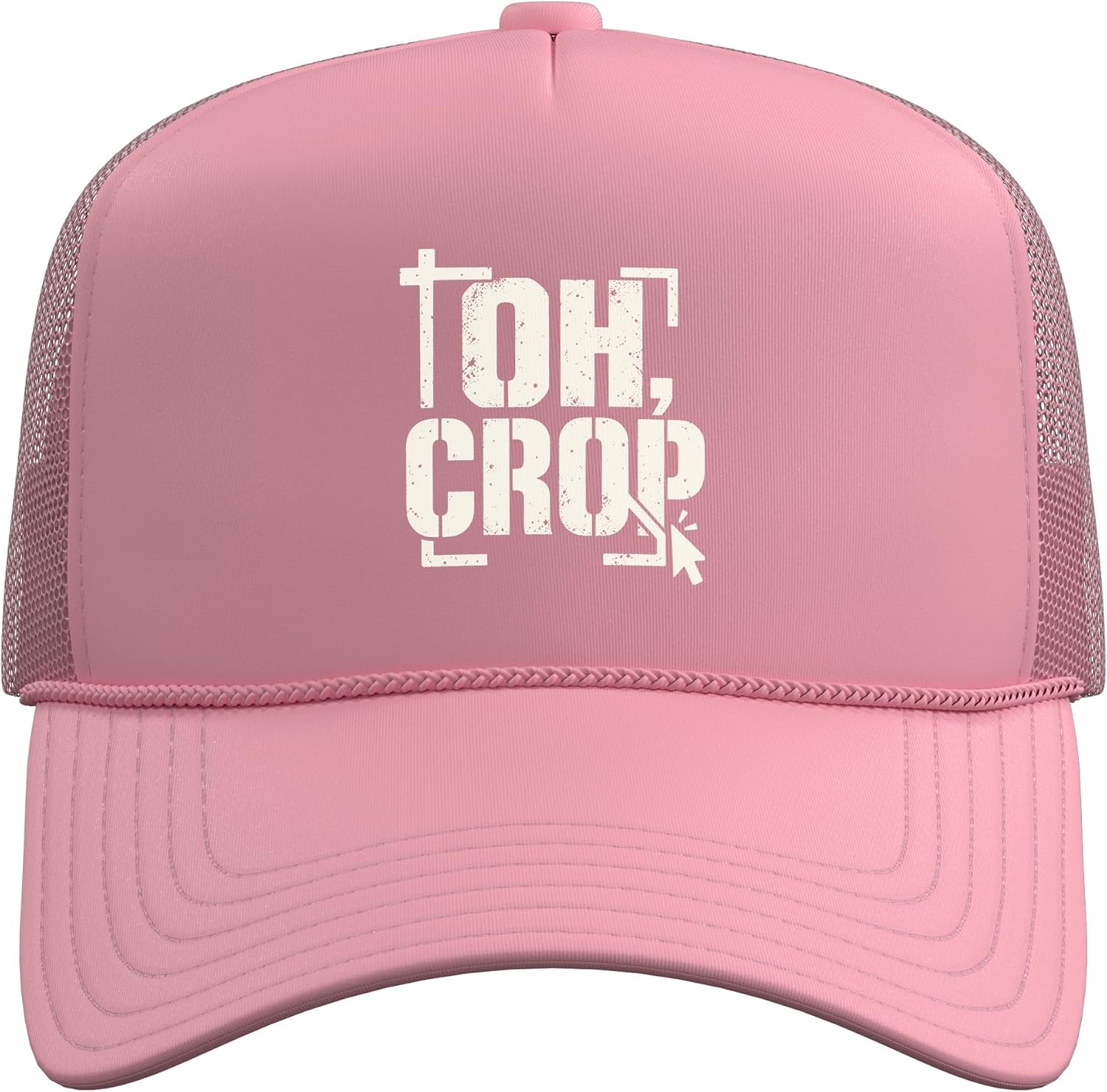Oh, Crop Photography Crop Tool Humor Trucker Hat with Adjustable Mesh Back image 2