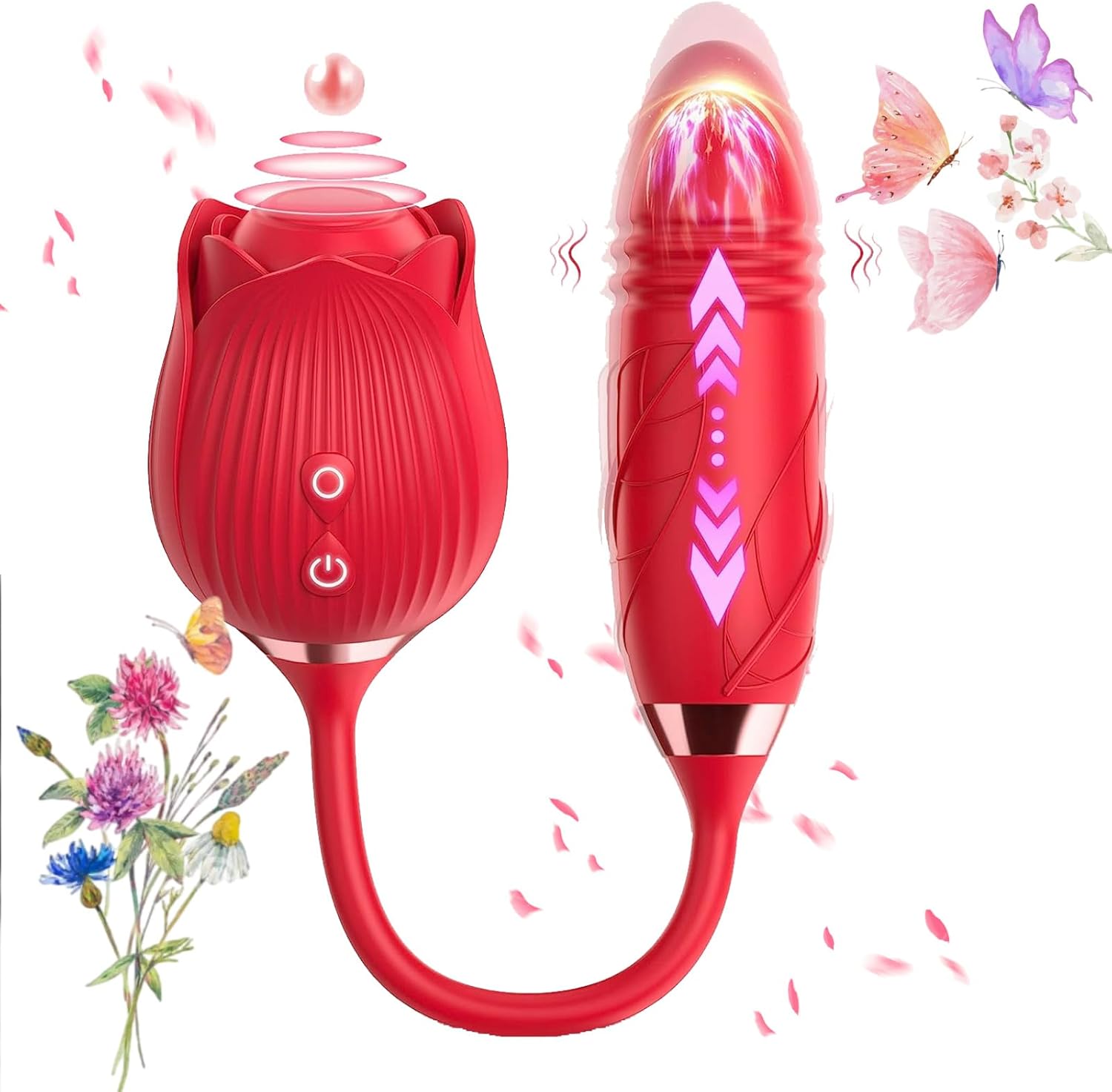 Nipple Suckers Sensory Toys Woman Adult Tool Rose Stimulator 10 Speed Rose Viboatorr R.1262
