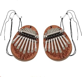RITTRO 2Pcs Kalimba Thumb Piano 8 Key Thumb Piano Finger Piano Kalimba Thumb Piano for Kid Adult Instrument Accessory