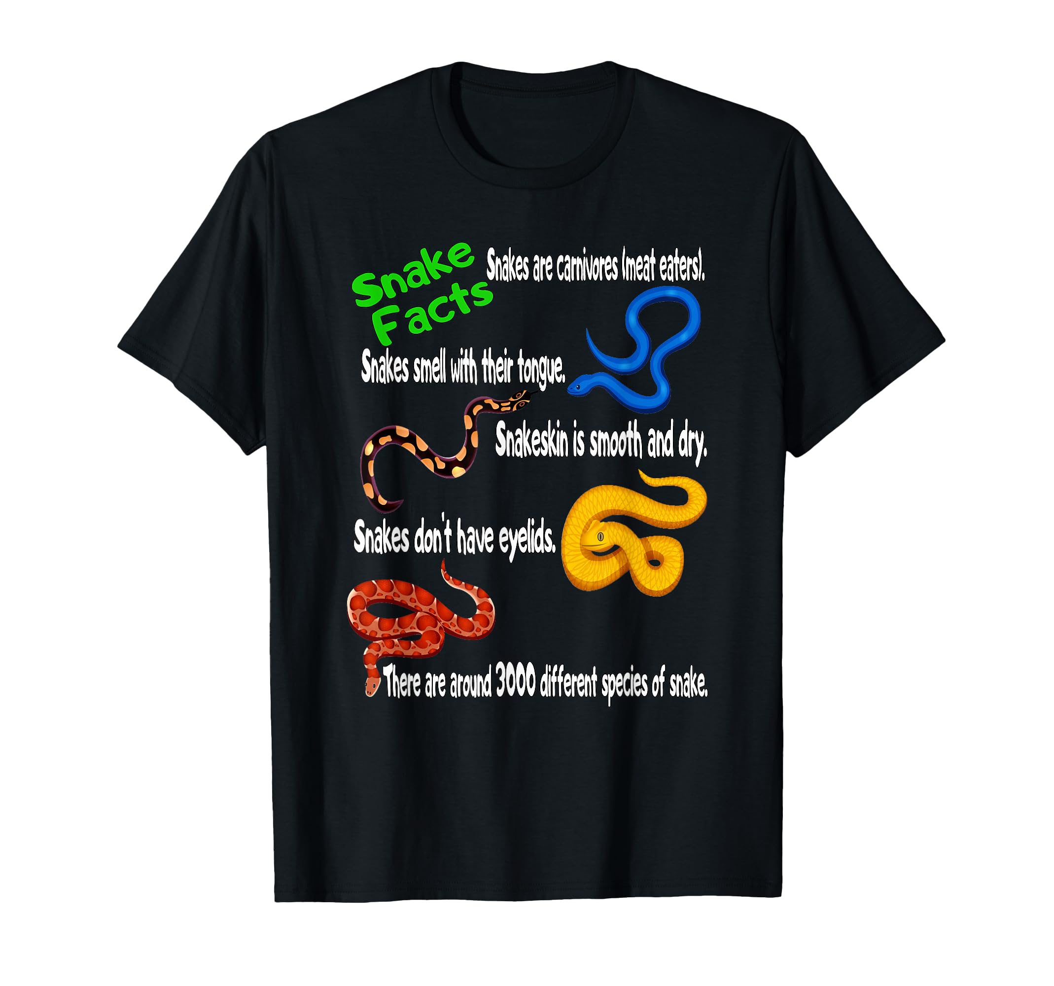 Snake Facts T-Shirt & Funny Boy Girl Toddler Snake Lover T-Shirt