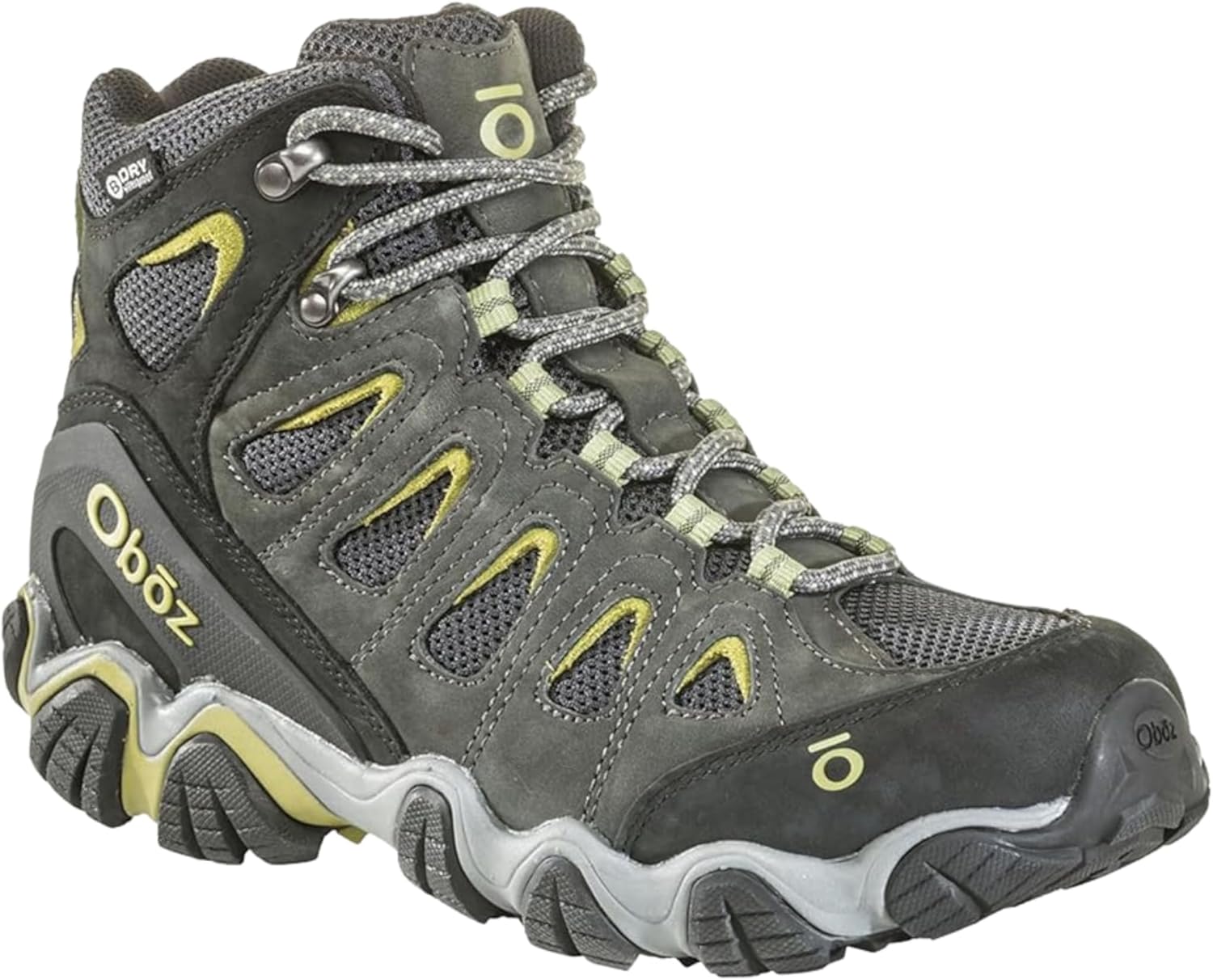 Oboz Men's Sawtooth II Mid B-Dry Hiking Boots, Dark Shadow/Woodbine Green, 7.5 Wide - Image 5