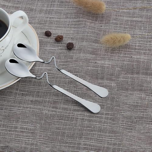 Miniatura 8 de Cuchara colgante de café o té Cuchara creativa para café expreso, cuchara doblada, cuchara de acero inoxidable, con miel, leche, café, cucharadita