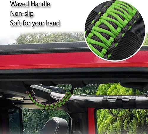 Vista 94 de 4 asas de agarre de barra antivuelco compatibles con Jeep Wrangler JLU JK JKU TJ YJ LJ JT JL y Gladiator JT 1987-2021 UTV y ATV, se adapta a barras