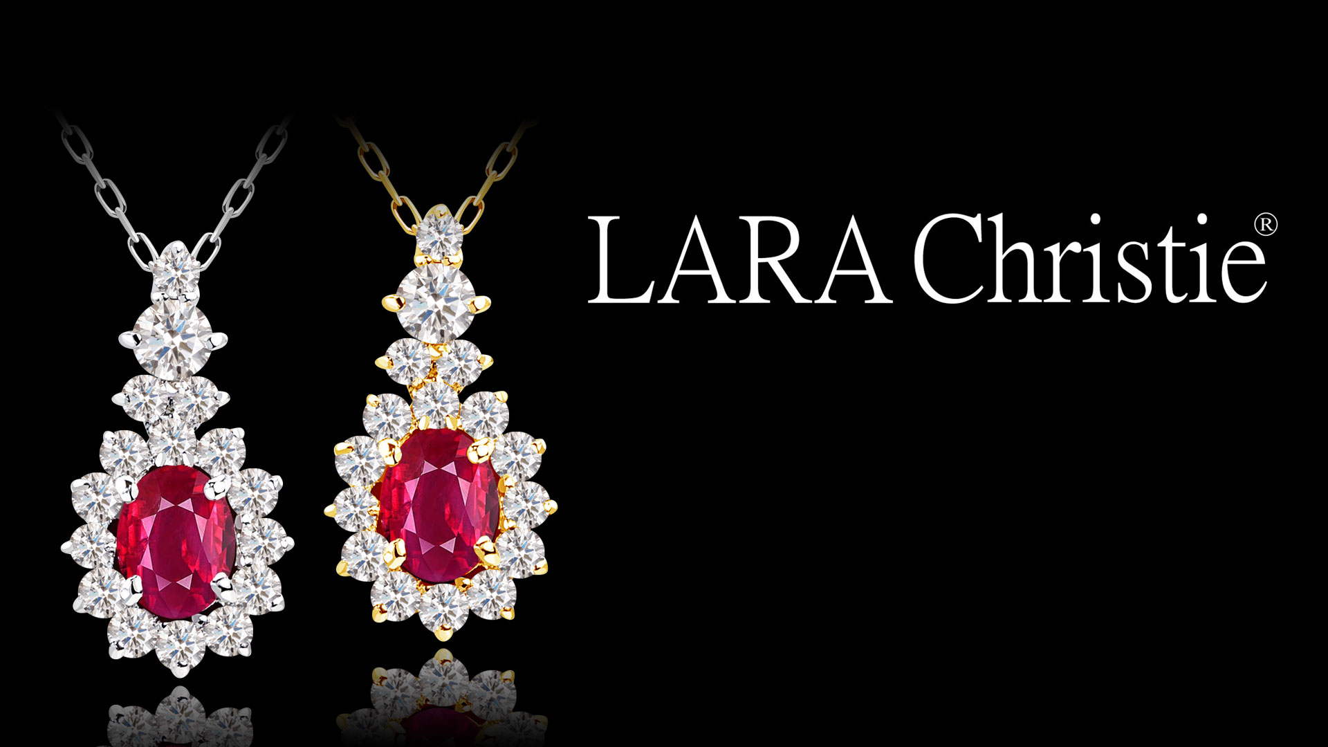 Amazon | [ララクリスティー] ネックレス レディース ルビー 0.2ct 
