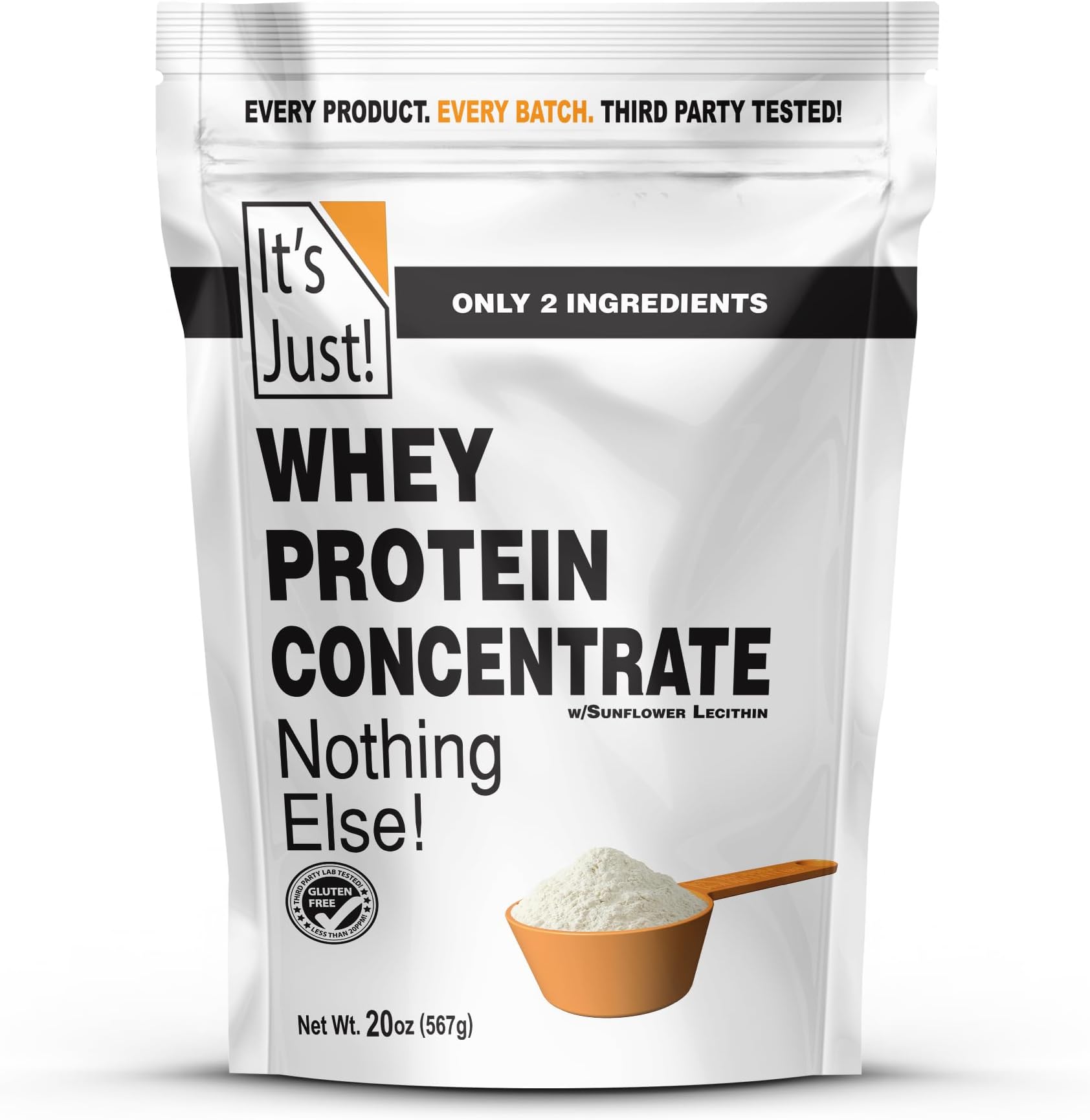 It's Just! - 100% Whey Protein Concentrate, 1.25lb, Unflavored