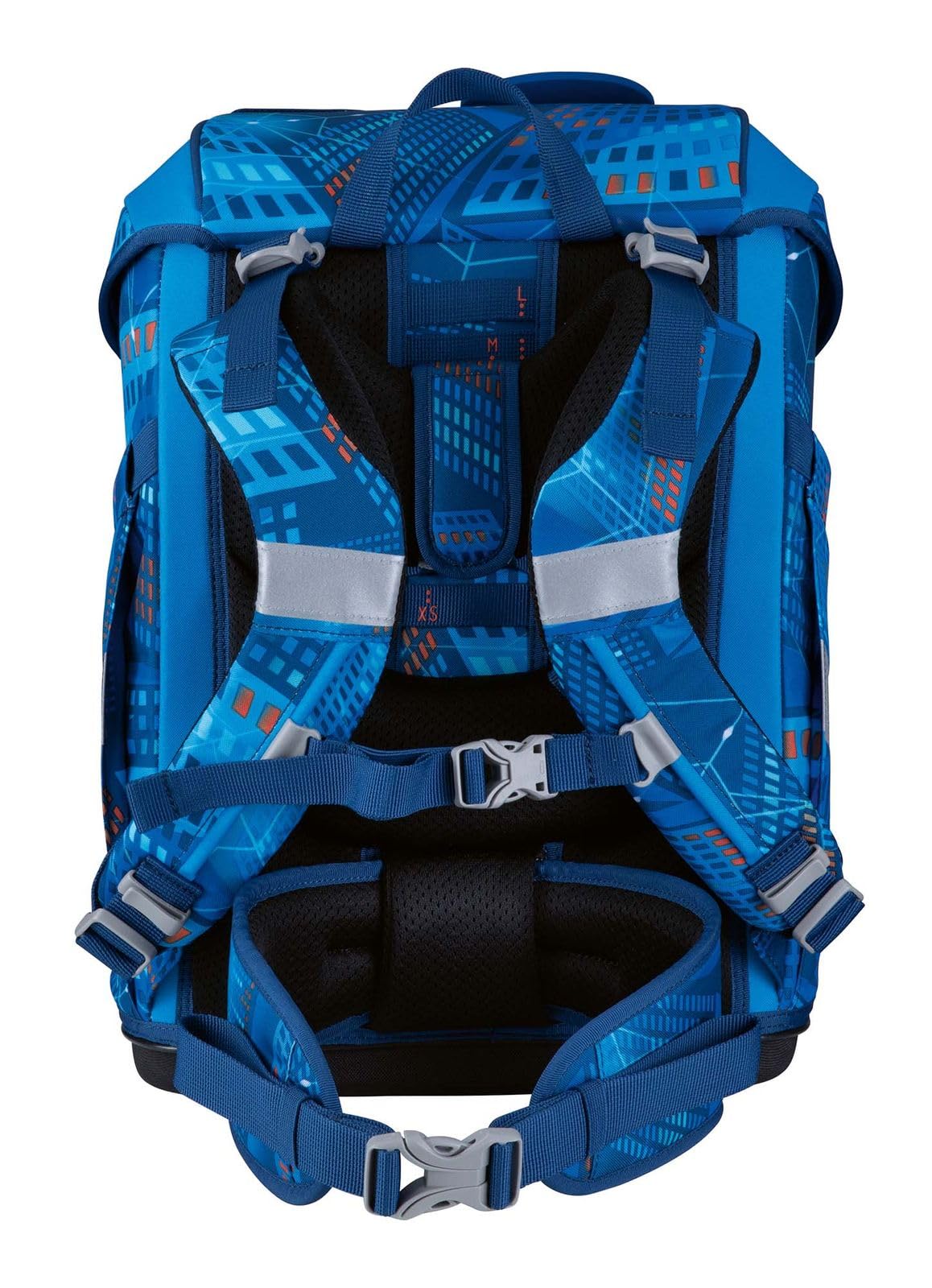 DerDieDas Schulranzen ErgoFlex Tiny Set 6-teilig Turbo Speed blau