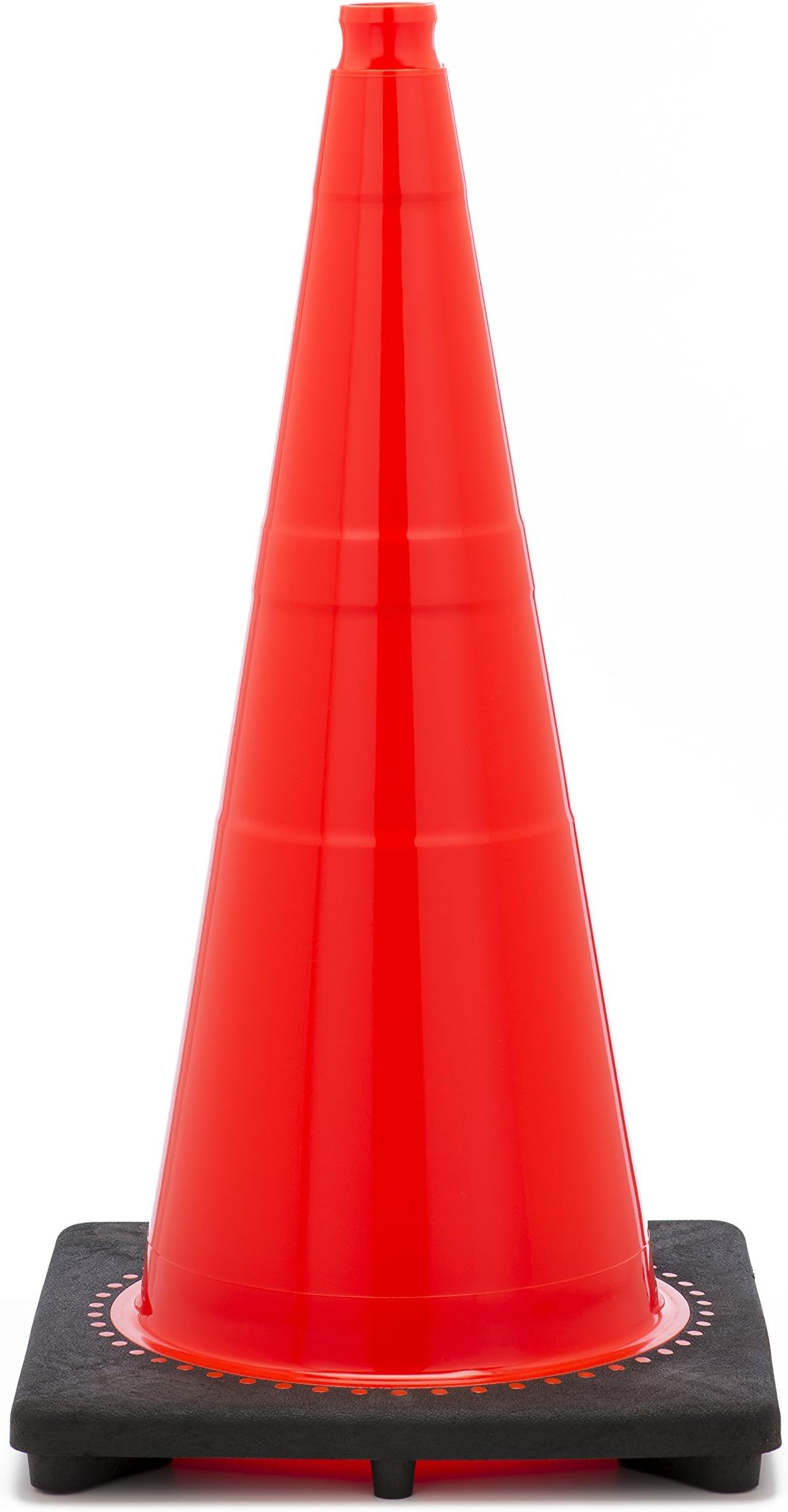 Comfitwear FC-280 Orange 28" Traffic Safety Cones with Black Base