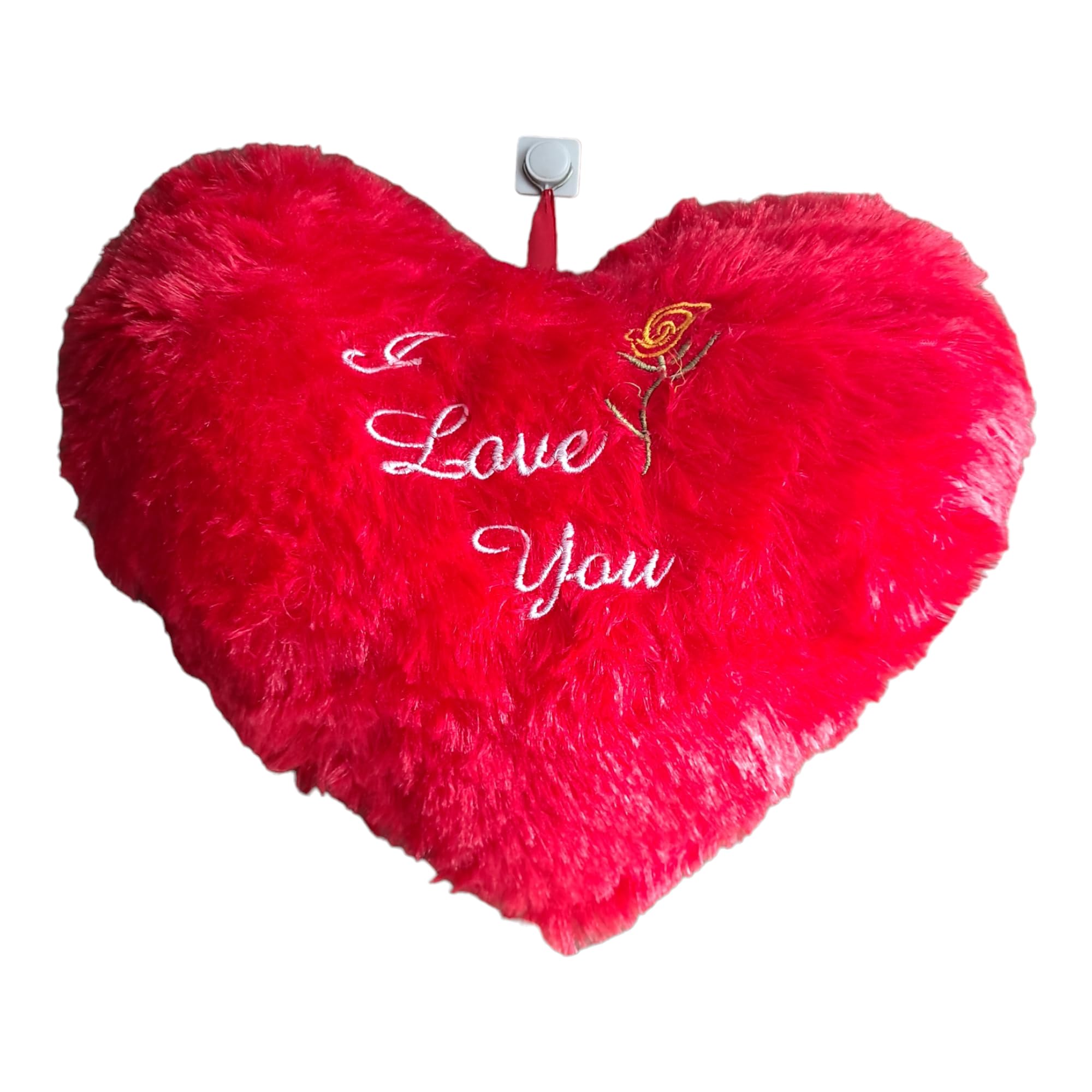 Big Heart Shape 40cm Love Pillow Super Soft Cushion Stuffed Plush Toy Gift Valentines Day/Lovers Day/Anniversary/Propose/Girl Friend Boy Friend/Friends (Color : Red)
