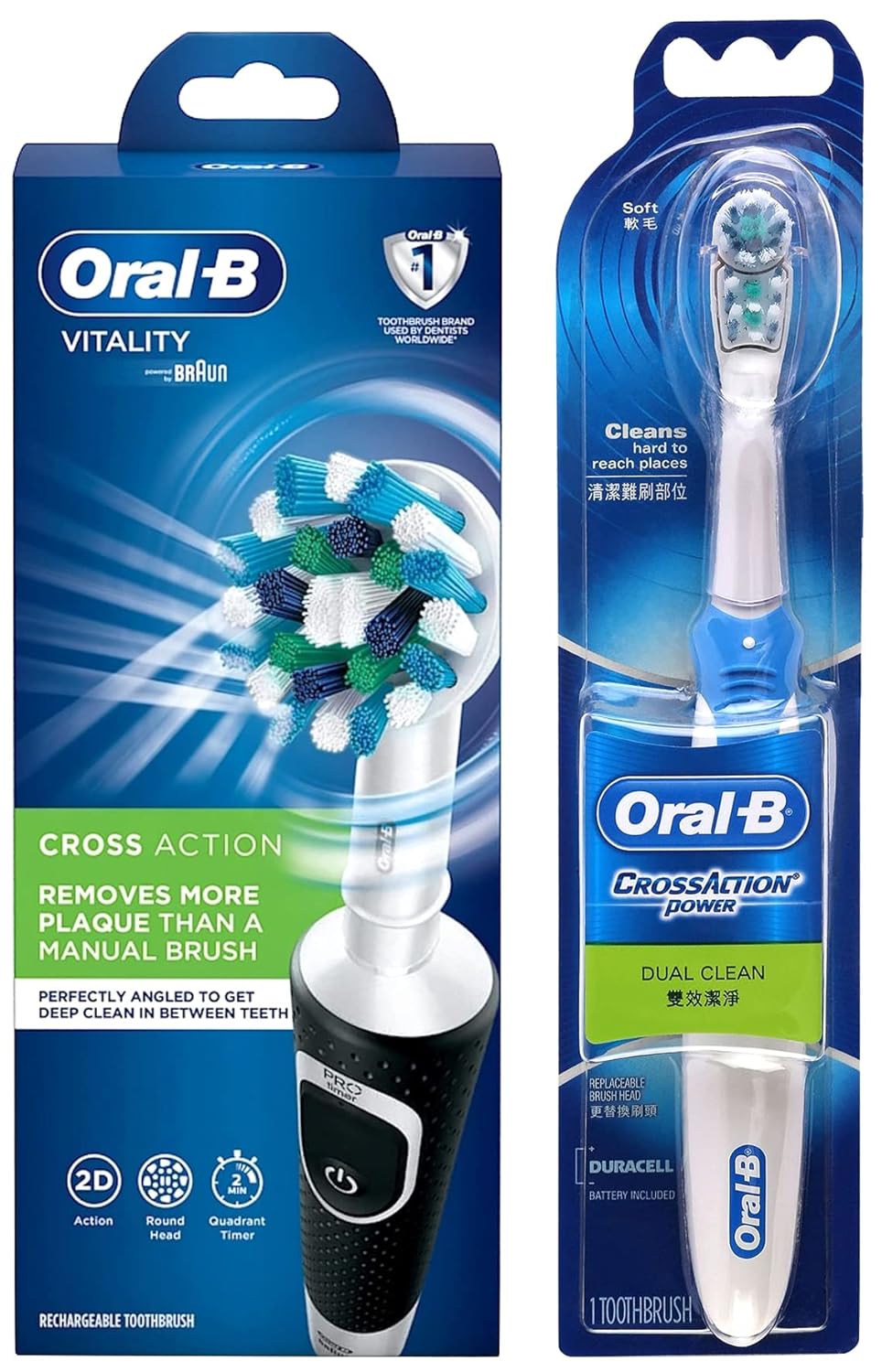 Oral B Vitality 100 Black Criss Cross Electric Rechargeable Toothbrush